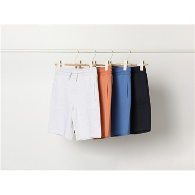 PACK OF 4 PAIRS OF BASIC PLUSH BERMUDA SHORTS