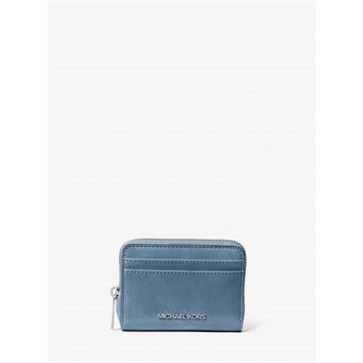Michael Kors Outlet Jet Set Medium Distressed Zip Card Case