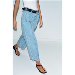 JEANS Z1975 WIDE LEG CROPPED TIRO ALTO