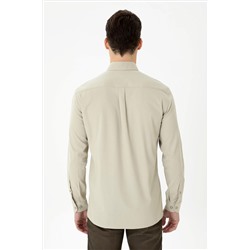 Erkek Taş Uzun Kollu Gömlek