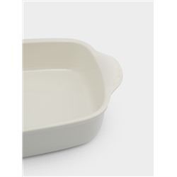 Форма для запекания, 29х22 см, керамика, прямоугольная, молочная, Baker