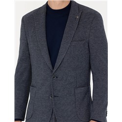 Lacivert Ekstra Slim Fit Spor Takım Elbise