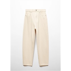 Jeans slouchy tiro alto