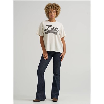 WOMEN'S CURSIVE LOGO TEE