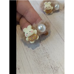 Резинки для волос меховые 60219 2шт