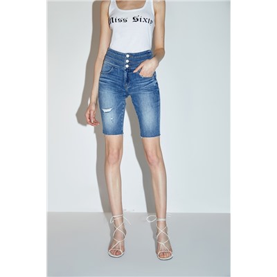 Short vaquero Azul
