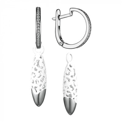 Серьги серебро 52978SW