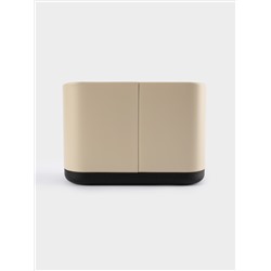 Подставка для кухонных принадлежностей, 19х13 см, 3 отд, металл/пластик, бежевая, Retro