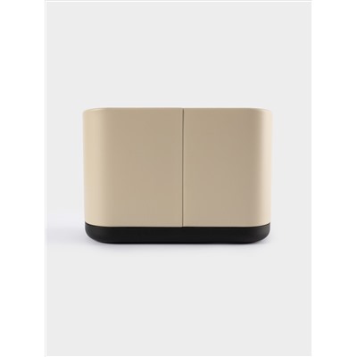 Подставка для кухонных принадлежностей, 19х13 см, 3 отд, металл/пластик, бежевая, Retro