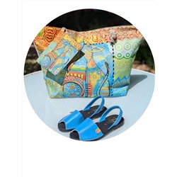 КОМБО AB.ZAPATOS  320-8 PC TURQUESA + ARTE GATOS (330) Turquesa АКЦИЯ