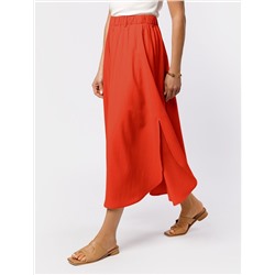 Юбка с разрезом из плотного лиоцелла