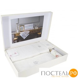 T1219T10078181 Набор полотенец Tivolyo Home JULIET кремовый 3 предмета