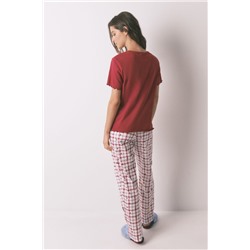 Pijama largo algodón Mickey rojo