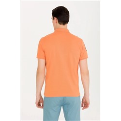Erkek Turuncu Basic Polo Yaka Tişört