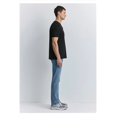 Mavi Hav Baskılı Siyah Tişört Regular Fit / Normal Kesim 0612759-900