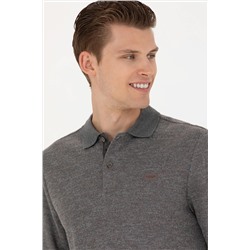 Erkek Gri Melanj Sweatshirt