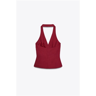 HALTER WAISTCOAT WITH KNOT