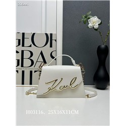 Ms. Karl Lagerfeld, оригинальная воловья кожа | Подходящая фурнитура Модель: H03116, линейка |  Размер: 25X16X11 СМ