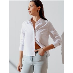 Укороченная блузка из эластичного хлопка