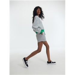 Jerseyshorts aus Rippstrick
