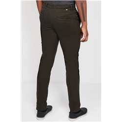 Pantalón recto Verde oscuro