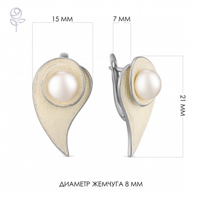 Серьги серебро 52827S1H