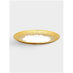 Тарелка для хлеба, 14,5 см, 4 шт, стекло, золотистая, Versailles