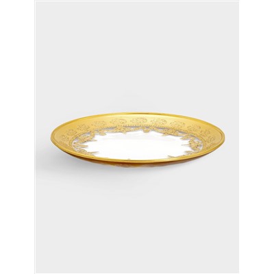 Тарелка для хлеба, 14,5 см, 4 шт, стекло, золотистая, Versailles