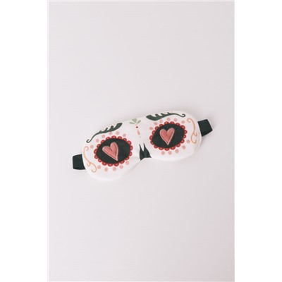 Antifaz ojos print calavera mexicana