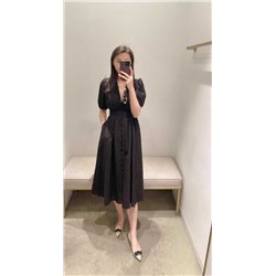 Женское платье с ажурной вышивкой  DIANE VON FURSTENBER*G Материал: хлопок