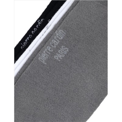 Erkek Bambu Karışımlı 3'lü Paket Gri Patik Basic Çorap