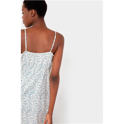 Camisón Blanco e índigo