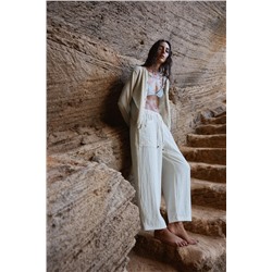 RUSTIC TROUSERS WITH ELASTIC WAIST