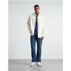 Pocket Denim Shirt, Men, Beige