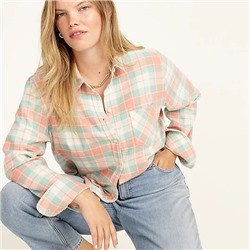 Classic-fit shirt in flannel