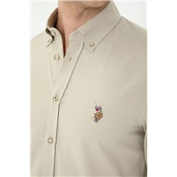 Erkek Taş Uzun Kollu Gömlek