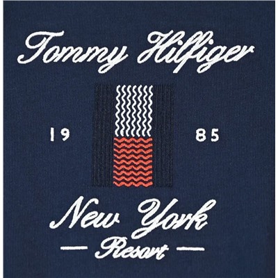 Мужская хлопковая рубашка-поло  ТОММИ ХИЛФИГЕ*Р