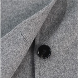 Двубортное шерстяное пальто средней длины АЙСИК*Л