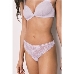 Tanga encaje lila