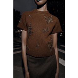 JERSEY MANGA CORTA PUNTO ABALORIOS