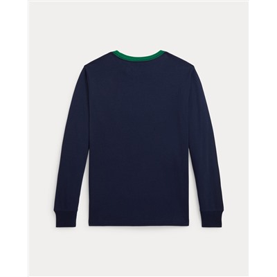 Logo Cotton Long-Sleeve Tee Save your Wishlist Boys 8-20