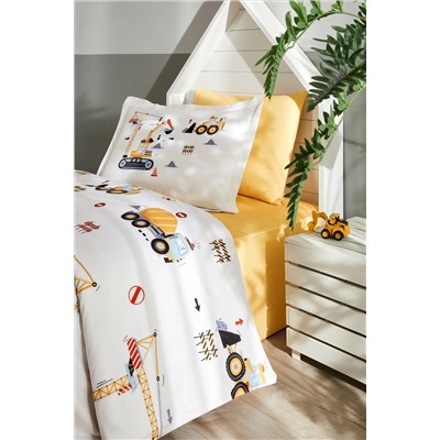 Özdilek Builder Tek Kişilik Lastikli Çarşaf Nevresim Takımı