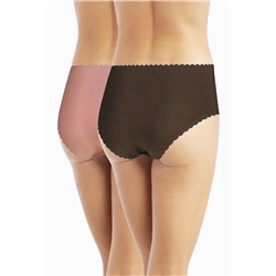 Pack de 2 bragas midi sin costuras