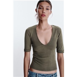 WASHED COTTON T-SHIRT