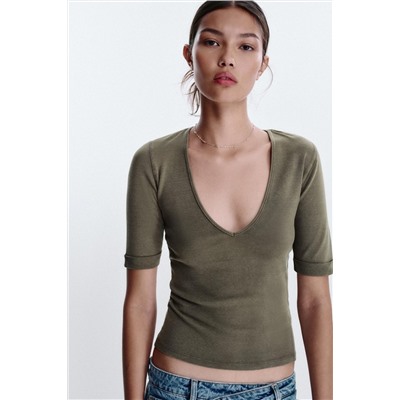 WASHED COTTON T-SHIRT