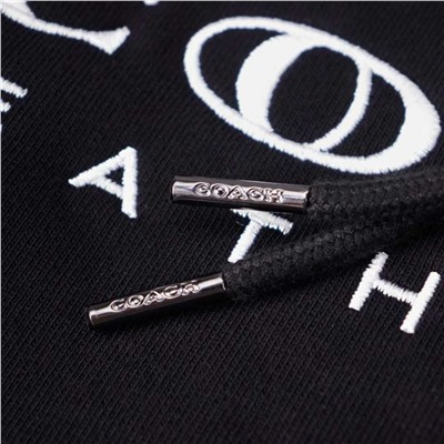 Классический свитер с капюшоном и вышивкой КОУ*Ч