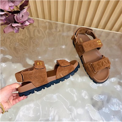 Женские замшевые босоножки  МИ*У МИ*У