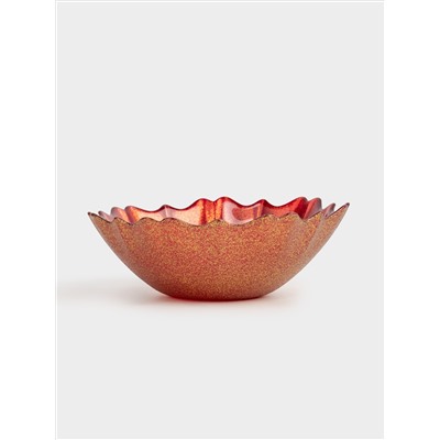 Салатник, 16х5 см, 450 мл, стекло, красный, Seville