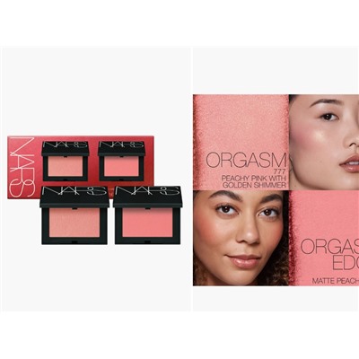 Orgasm Matte & Glow Talc-Free Powder Blush Duo $68 Value NARS