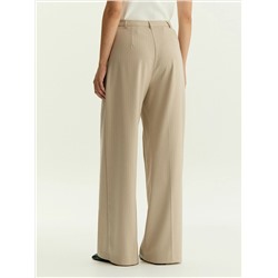 Брюки широкого кроя в полоску, D487/ginger